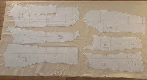 Pattern on fabric (pre-ironed)